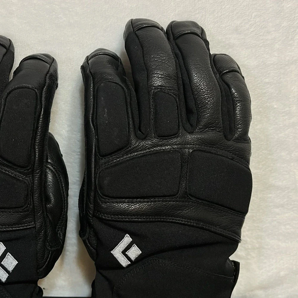 BLACK DIAMOND Gloves Women's SMALL Black Goat Skin Leather GORE-TEX Motorcycle